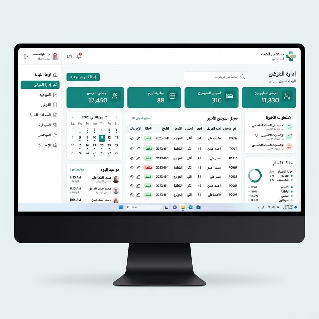 نظام ERP مستشفيات